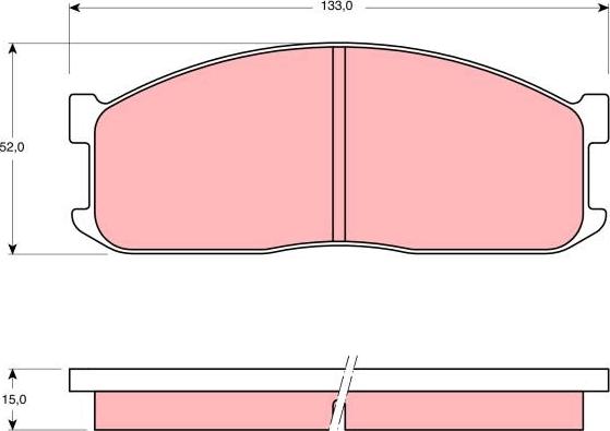 TRW GDB983 - Set placute frana,frana disc aaoparts.ro