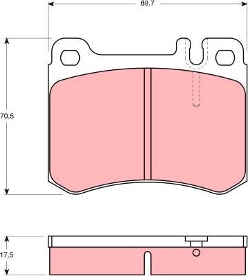 TRW GDB929 - Set placute frana,frana disc aaoparts.ro