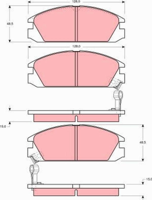 TRW GDB925 - Set placute frana,frana disc aaoparts.ro