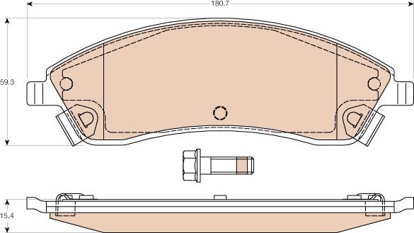 TRW GDB4451 - Set placute frana,frana disc aaoparts.ro