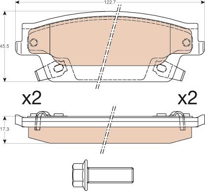 TRW GDB4452 - Set placute frana,frana disc aaoparts.ro