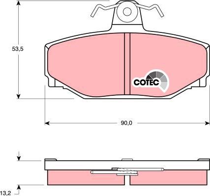 TRW GDB442 - Set placute frana,frana disc aaoparts.ro