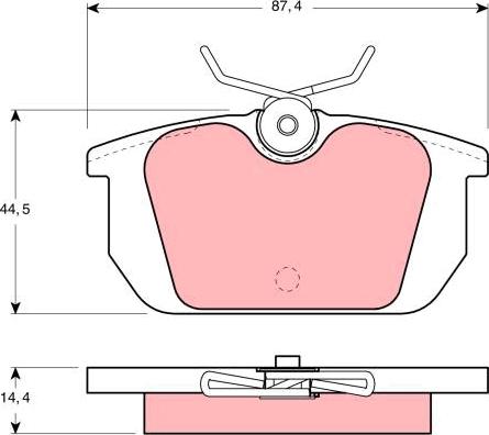 TRW GDB466 - Set placute frana,frana disc aaoparts.ro