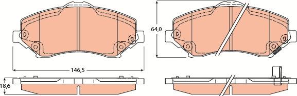 TRW GDB4605 - Set placute frana,frana disc aaoparts.ro