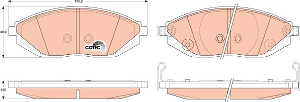 TRW GDB4606 - Set placute frana,frana disc aaoparts.ro