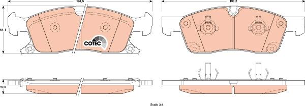 TRW GDB4603 - Set placute frana,frana disc aaoparts.ro