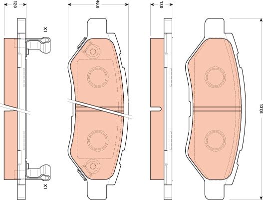 TRW GDB4602 - Set placute frana,frana disc aaoparts.ro