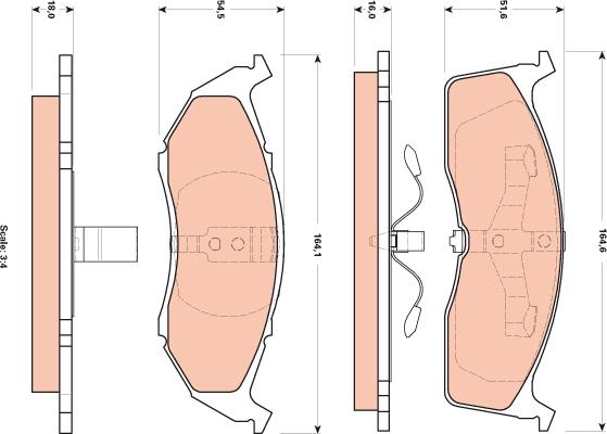 TRW GDB4091 - Set placute frana,frana disc aaoparts.ro