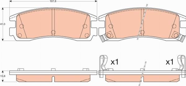 TRW GDB4098 - Set placute frana,frana disc aaoparts.ro