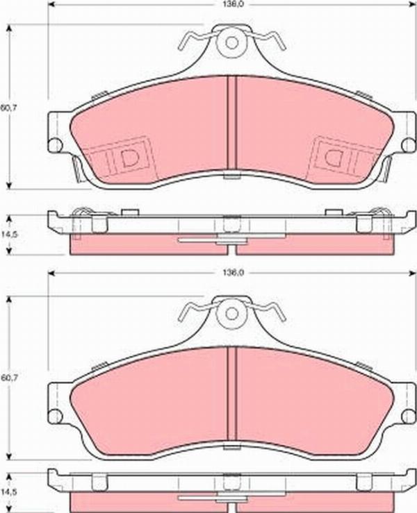 TRW GDB4043 - Set placute frana,frana disc aaoparts.ro