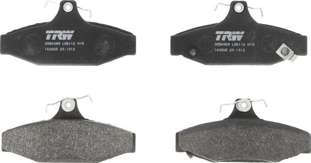 TRW GDB4089 - Set placute frana,frana disc aaoparts.ro