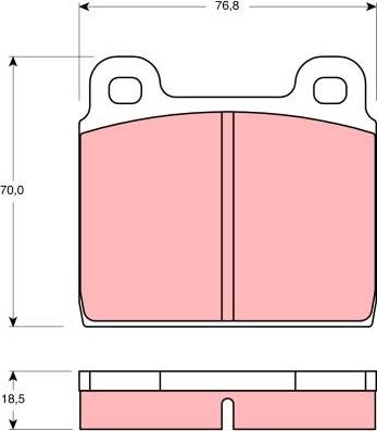 TRW GDB407 - Set placute frana,frana disc aaoparts.ro