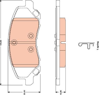 TRW GDB4141 - Set placute frana,frana disc aaoparts.ro