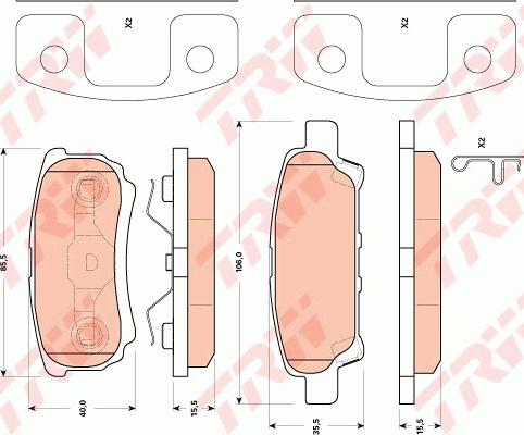 TRW GDB4143 - Set placute frana,frana disc aaoparts.ro