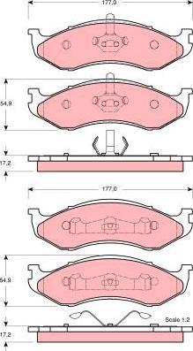 TRW GDB4104 - Set placute frana,frana disc aaoparts.ro