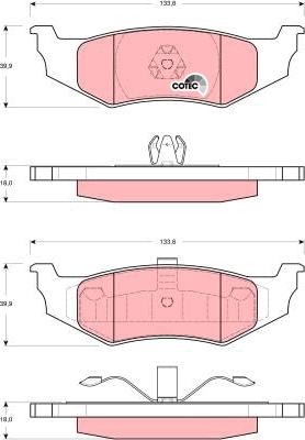 TRW GDB4119 - Set placute frana,frana disc aaoparts.ro