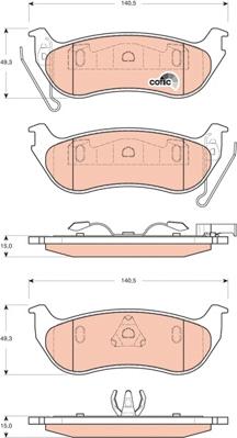 TRW GDB4139 - Set placute frana,frana disc aaoparts.ro