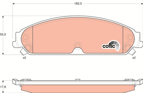 TRW GDB4134 - Set placute frana,frana disc aaoparts.ro