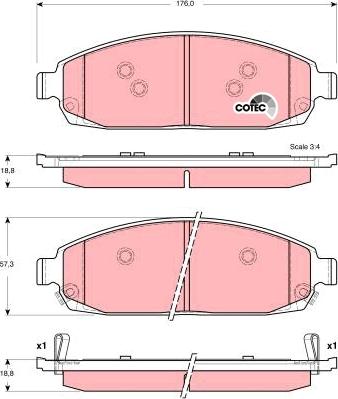 TRW GDB4136 - Set placute frana,frana disc aaoparts.ro