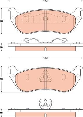 TRW GDB4132 - Set placute frana,frana disc aaoparts.ro