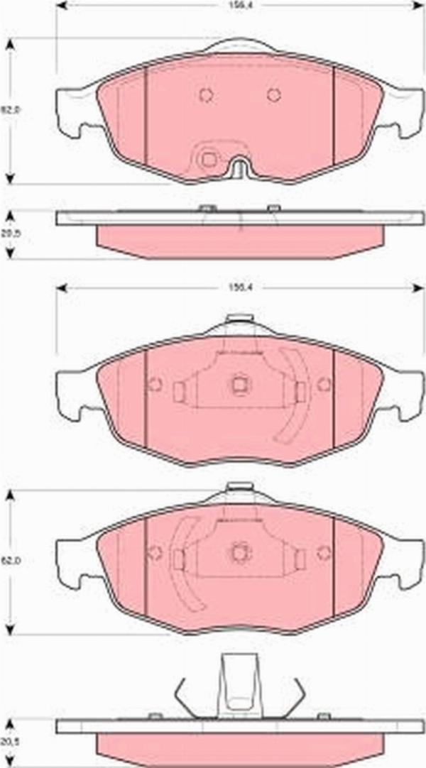 TRW GDB4125 - Set placute frana,frana disc aaoparts.ro
