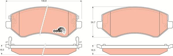 TRW GDB4126 - Set placute frana,frana disc aaoparts.ro