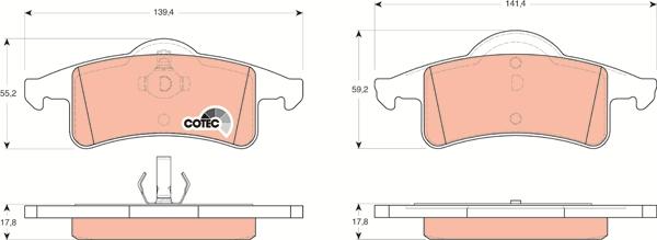 TRW GDB4127 - Set placute frana,frana disc aaoparts.ro