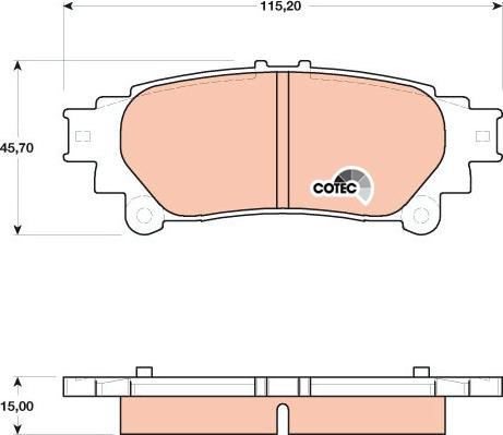 TRW GDB4174 - Set placute frana,frana disc aaoparts.ro