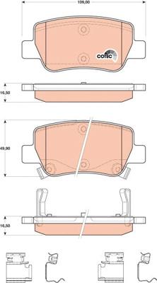 TRW GDB4175 - Set placute frana,frana disc aaoparts.ro