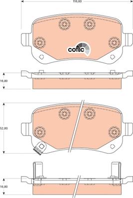 TRW GDB4176 - Set placute frana,frana disc aaoparts.ro