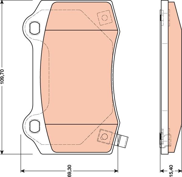 TRW GDB4171 - Set placute frana,frana disc aaoparts.ro