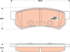 TRW GDB4178 - Set placute frana,frana disc aaoparts.ro