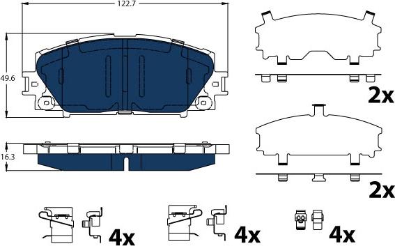 TRW GDB4173BTE - Set placute frana,frana disc aaoparts.ro