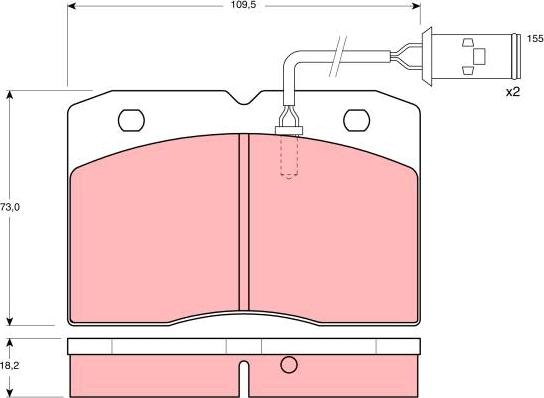 TRW GDB478 - Set placute frana,frana disc aaoparts.ro