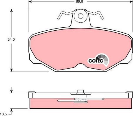 TRW GDB472 - Set placute frana,frana disc aaoparts.ro