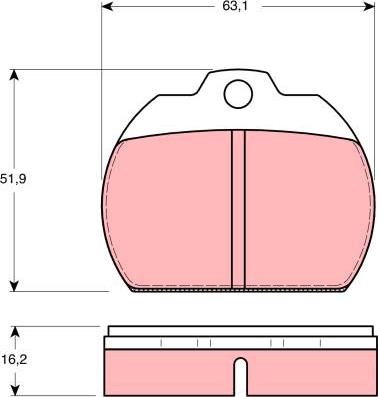 TRW GDB591 - Set placute frana,frana disc aaoparts.ro