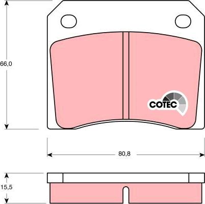 TRW GDB557 - Set placute frana,frana disc aaoparts.ro