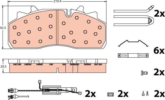 TRW GDB5095 - Set placute frana,frana disc aaoparts.ro