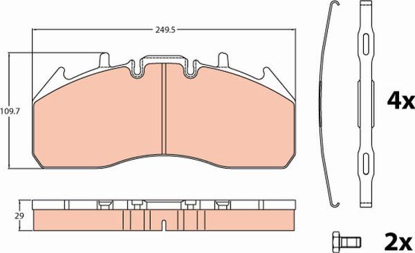 TRW GDB5096 - Set placute frana,frana disc aaoparts.ro