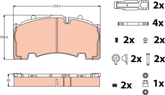 TRW GDB5093 - Set placute frana,frana disc aaoparts.ro