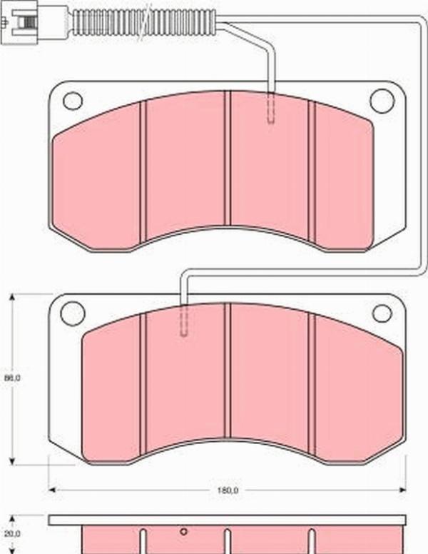 TRW GDB5052 - Set placute frana,frana disc aaoparts.ro