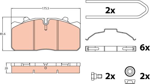 TRW GDB5069 - Set placute frana,frana disc aaoparts.ro