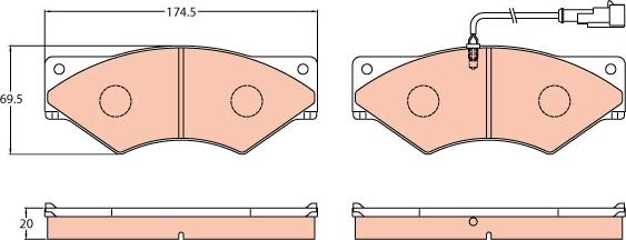 TRW GDB5063 - Set placute frana,frana disc aaoparts.ro