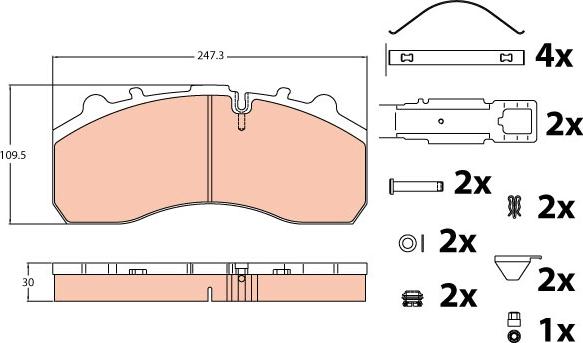 TRW GDB5067 - Set placute frana,frana disc aaoparts.ro