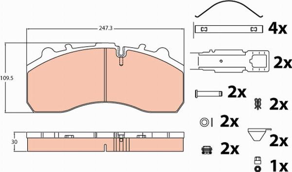 TRW GDB5067 - Set placute frana,frana disc aaoparts.ro