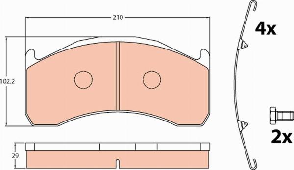 TRW GDB5089 - Set placute frana,frana disc aaoparts.ro