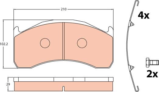 TRW GDB5089 - Set placute frana,frana disc aaoparts.ro