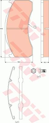 TRW GDB5089 - Set placute frana,frana disc aaoparts.ro