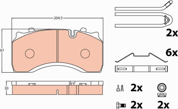 TRW GDB5084 - Set placute frana,frana disc aaoparts.ro