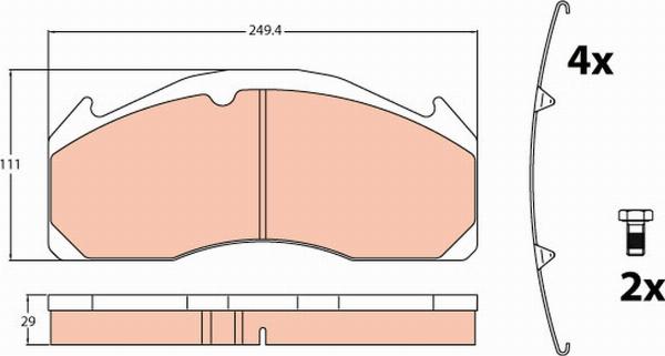TRW GDB5085 - Set placute frana,frana disc aaoparts.ro